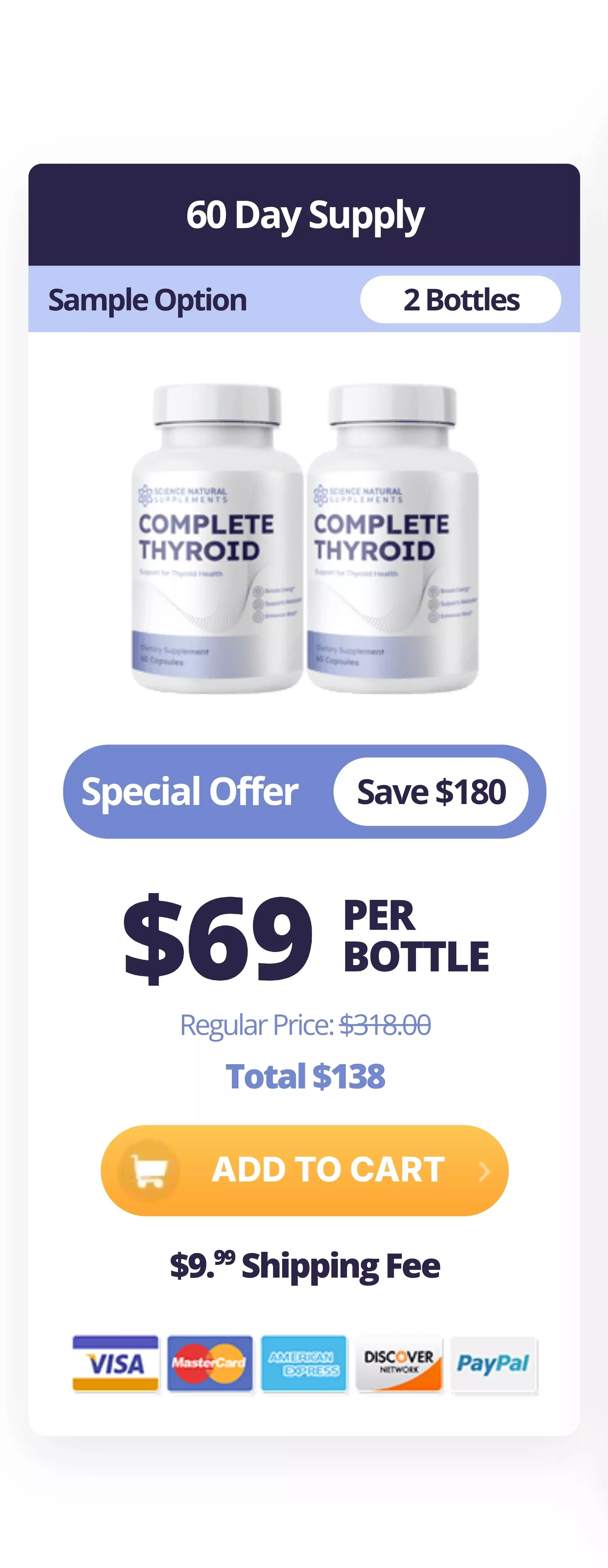 Complete Thyroid™ 2 bottles pricing